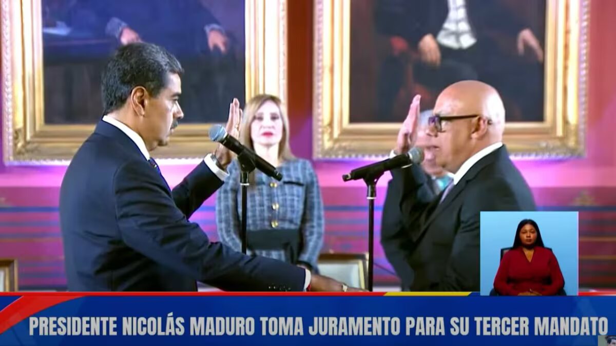 Nicolás Maduro juró como presidente de Venezuela....